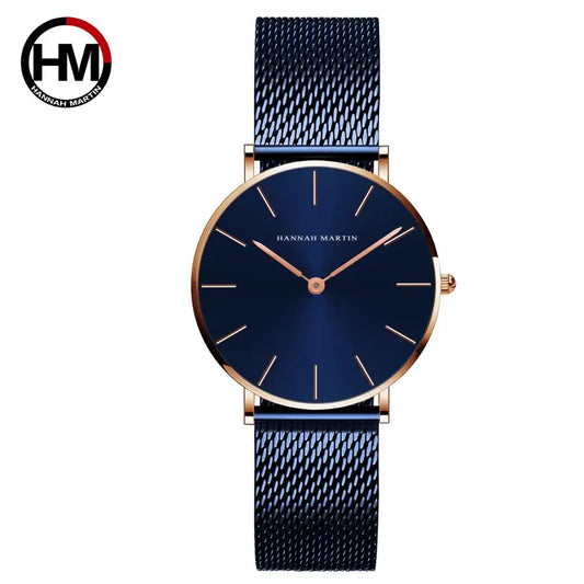 Reloj Aura  Blue  Femenino 36mm – Sofisticación en Cada Detalle